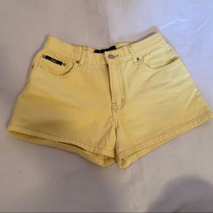 lei Yellow Denim Short